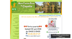 Desktop Screenshot of mfr-la-clayette.com
